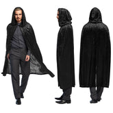 Cape Avec Capuche Noir Homme / Cape Dawn Noir à Capuche / La Maison Du Déguisement